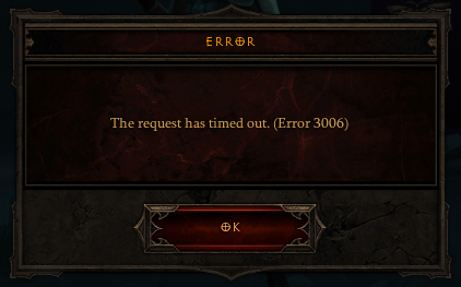 error3006 Diablo 3 Error List