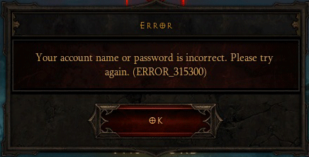 error315300 Diablo 3 Error List