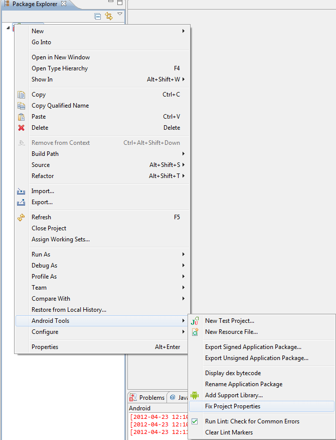 acompiler1 Eclipse Android Requires Compiler Compliance Level