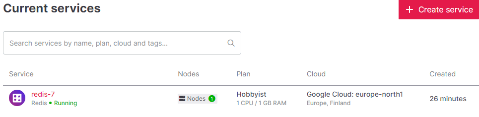 How to create and connect to a Redis Server
